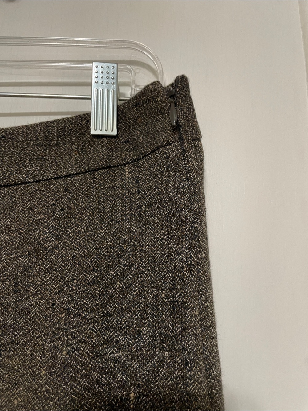 LOFT Brown Tweed A-Line Skirt NWT - Picture 3 of 6